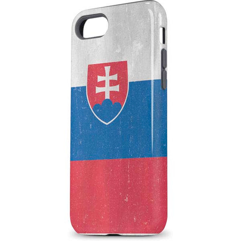Slovakia Flag Distressed iPhone 7 Pro Case